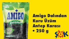AMİGO DALINDAN KURU ÜZÜM ANTEP KARASI 250 G